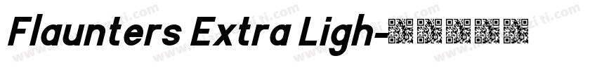 Flaunters Extra Ligh字体转换